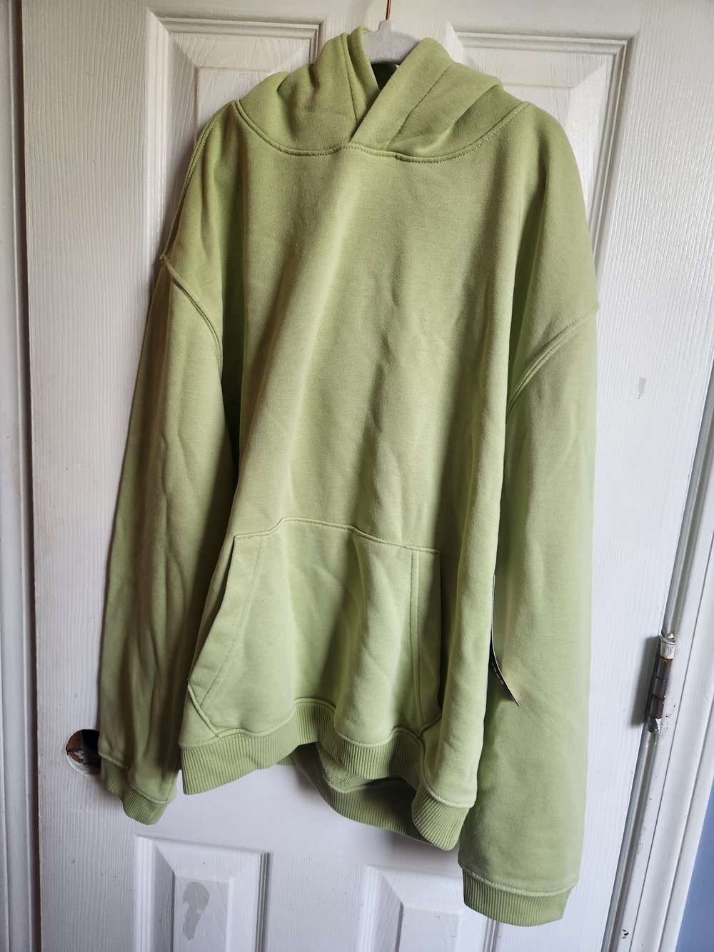 Kid's Hooded Pullover Sweater - Light Green